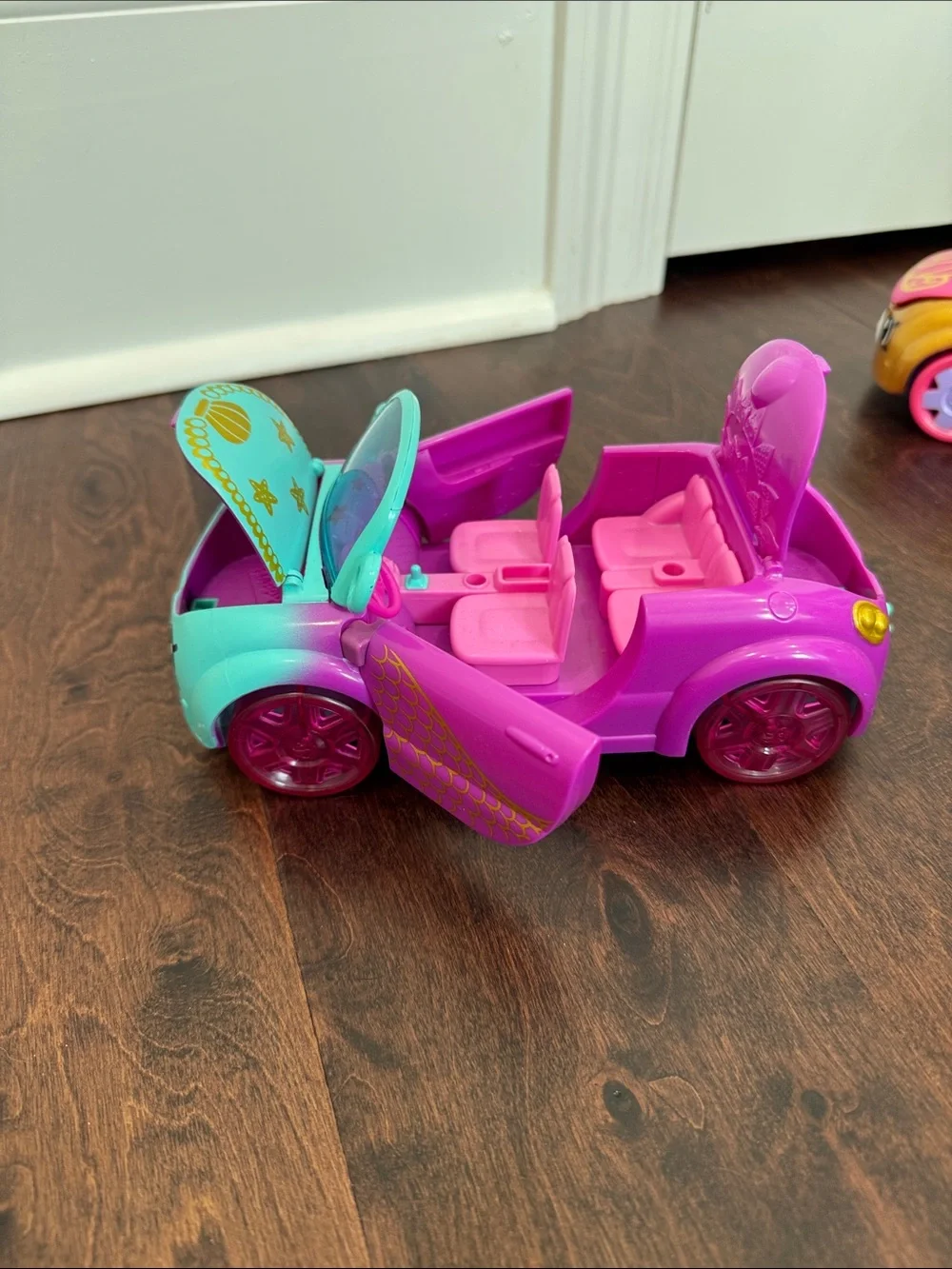 Shopkins Car Bundle Shoppies Toys Pink Purple Aqua Gold